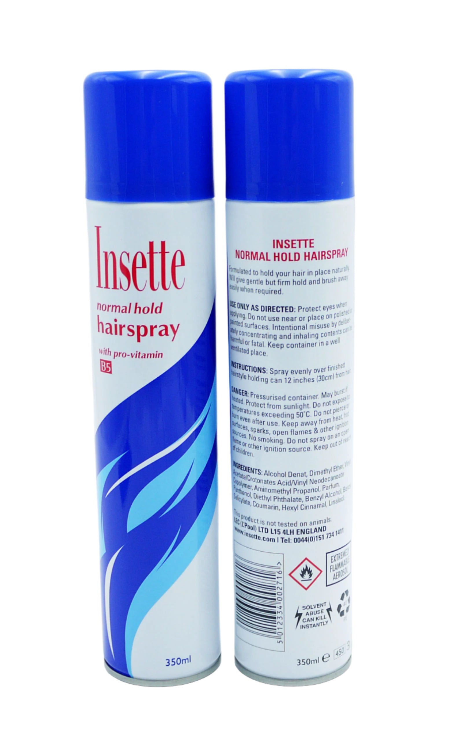 INSETTE Normal Hold Hairspray 350ml INSETTE Normal Hold Hairspray 350ml